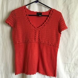 R.Q.T Knit Acrylic Sweater Top